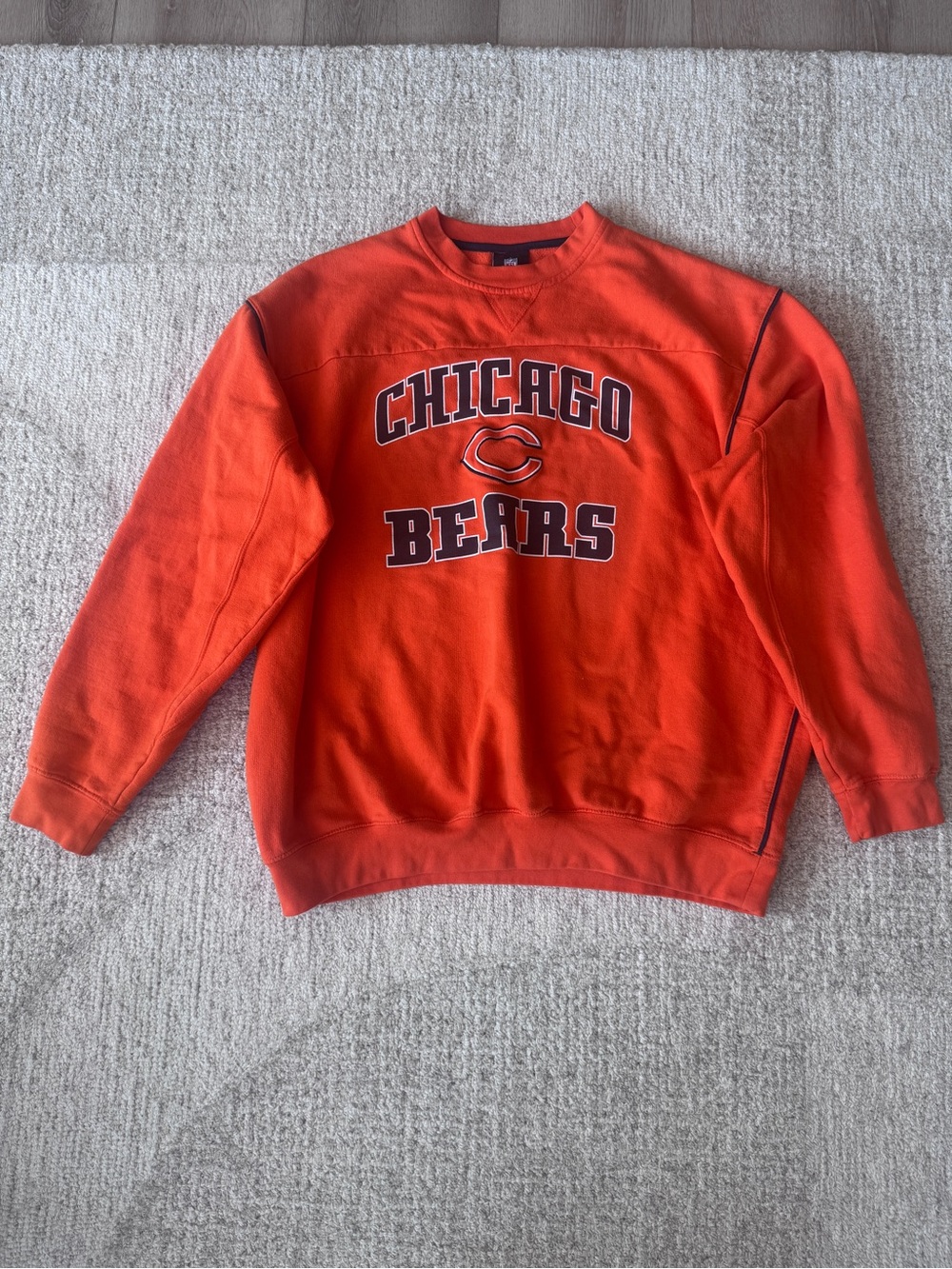 NFL Chicago Bears Orange Crewneck Pullover